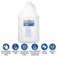 Ginger Lily Farms ZeroDerm fragrance-free formula for sensitive skin and odor sensitivities.