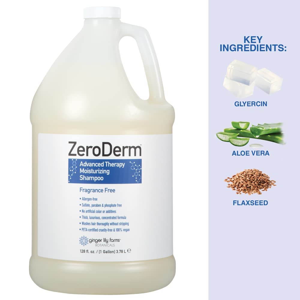Salon backbar setup using ZeroDerm refill for multiple clients.