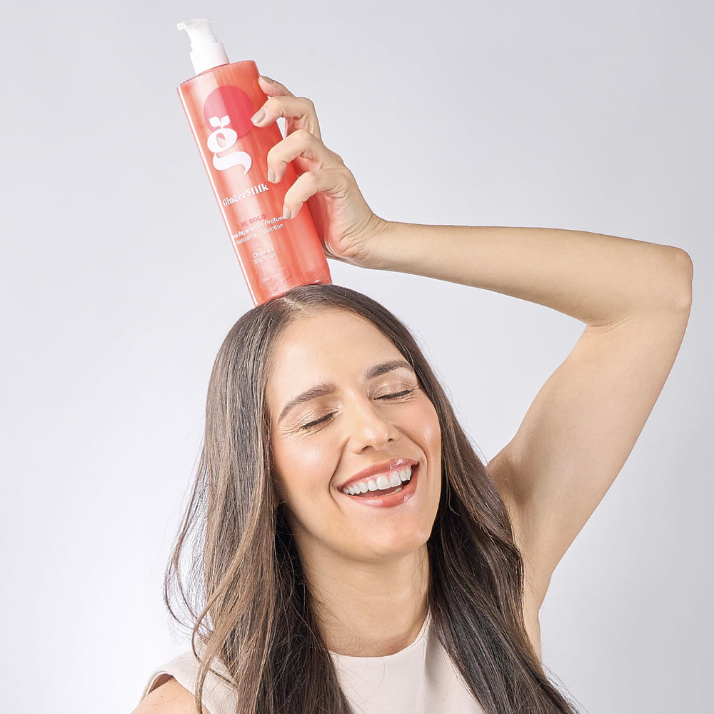Ginger Milk daily hair care routine promotes consistent nourishment.