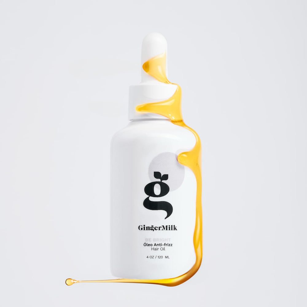 Hair shine close-up showcases smoother, manageable strands.