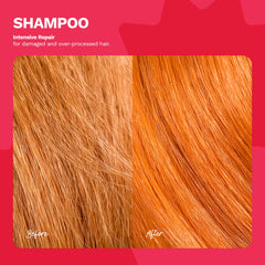Ginger Milk heat protection shampoo lather demonstrates safe styling.