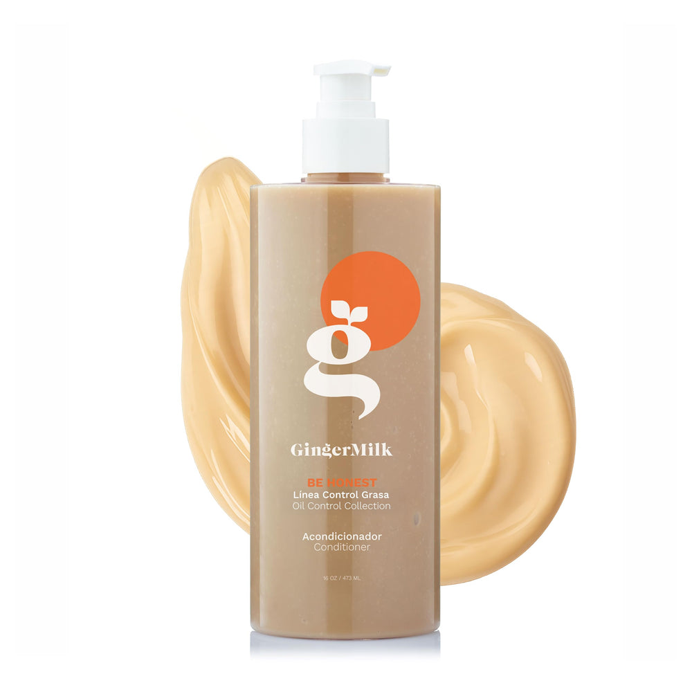 Ginger Milk BE HONEST conditioner bottle with nourishing formula for all hair types