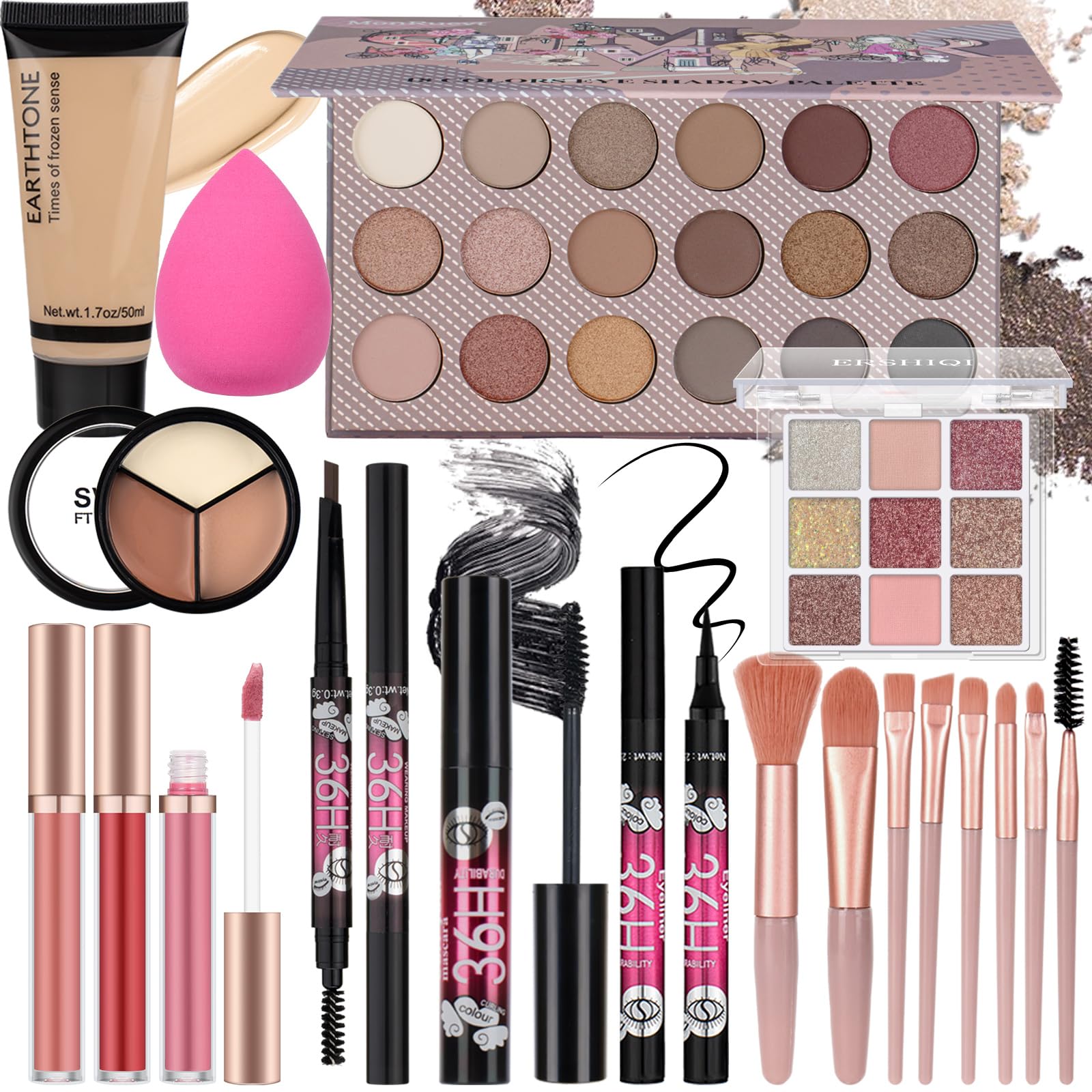 GlinGraGe makeup kit eyeshadow palette for daily and bold looks