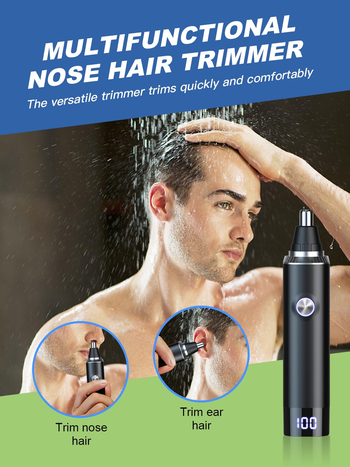 Ginity dust cover and easy-clean blades for hygiene.