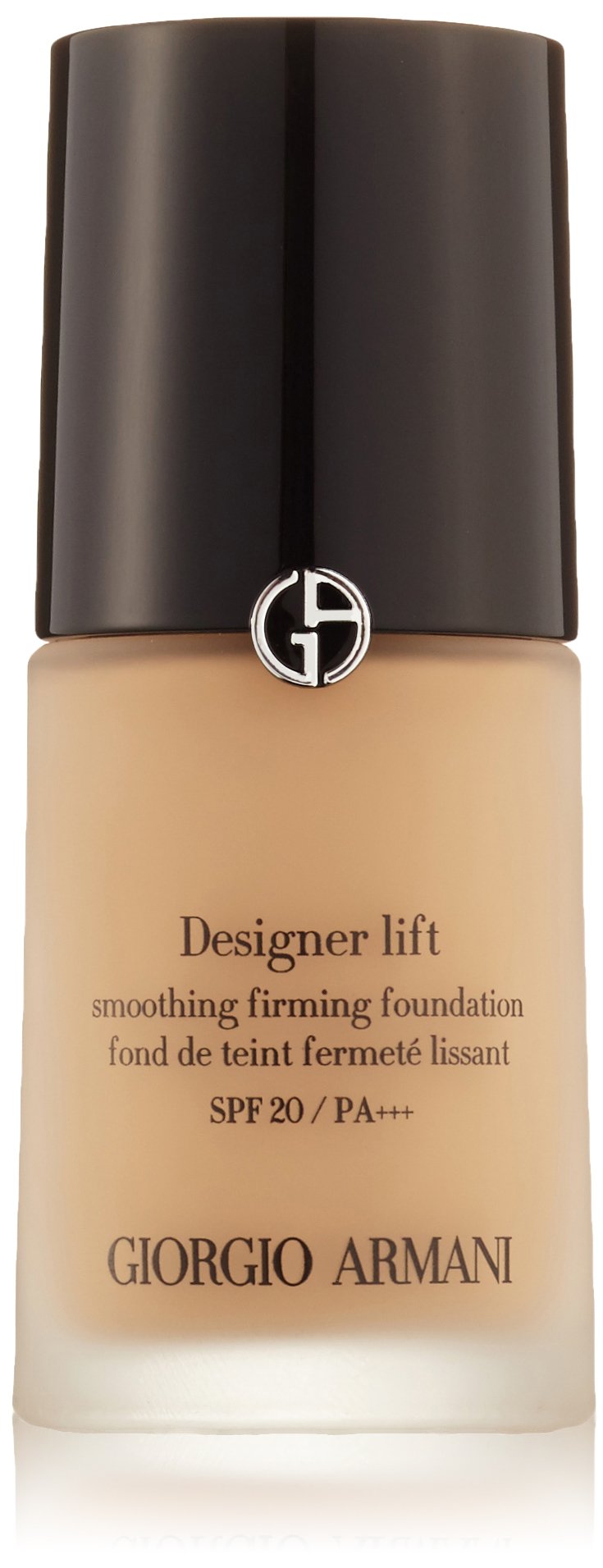 Giorgio Armani Designer Lift 05 bottle top view for a premium, protective foundation look.