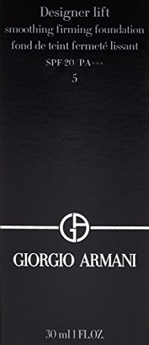 Giorgio Armani Designer Lift 05 skin application swirl demonstrates even texture and lift potential.