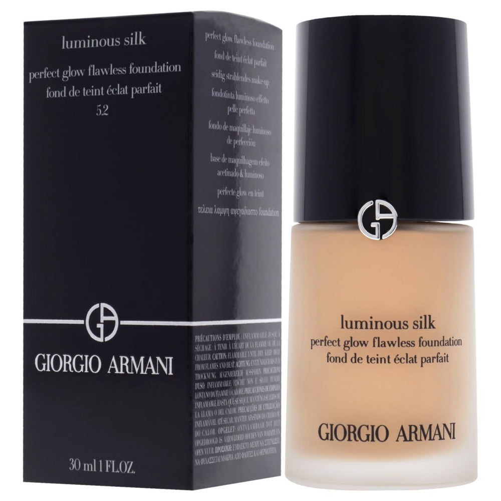 Giorgio Armani Luminous Silk Foundation shade swatches reveal a peach undertone for warm skin