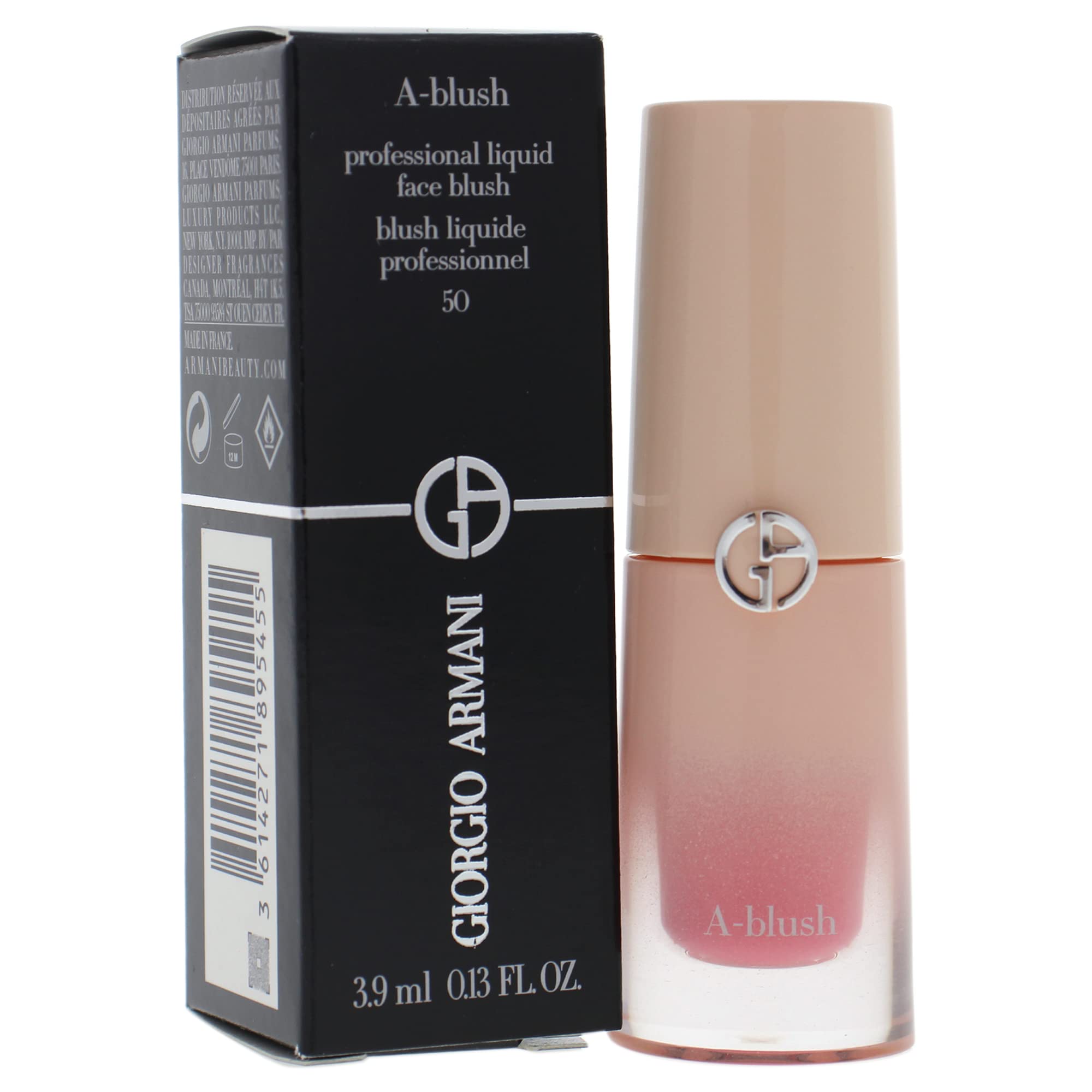 Giorgio Armani Neo Nude Liquid Blush 50 swatch on cheek for healthy glow