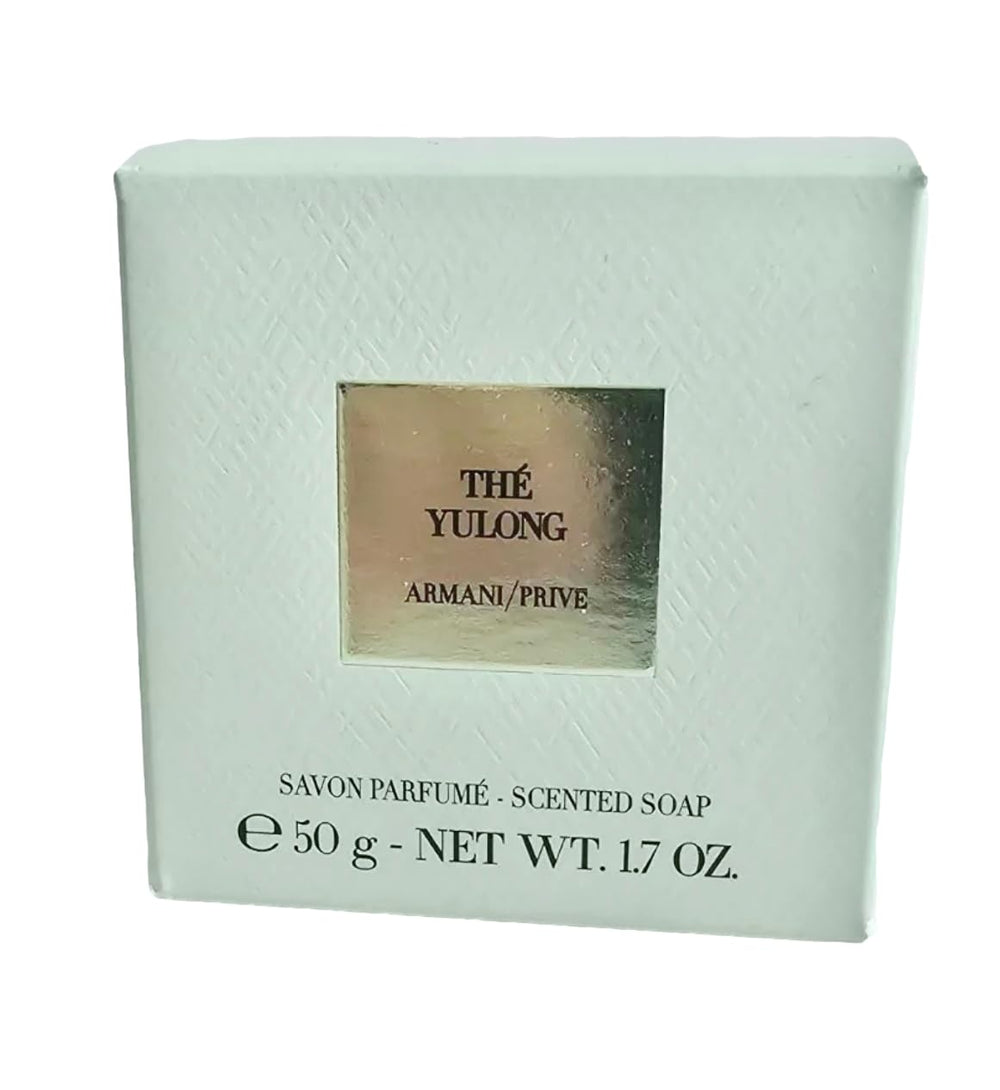 Giorgio Armani The Yulong scented soap creamy lather delivers a gentle wash.
