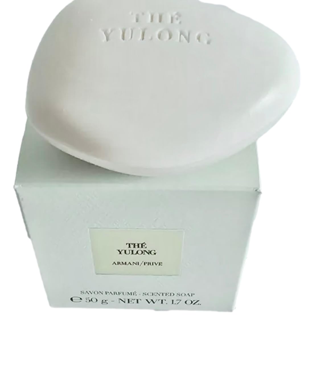 Giorgio Armani The Yulong scented soap compact bottle ready for on-the-go cleansing.