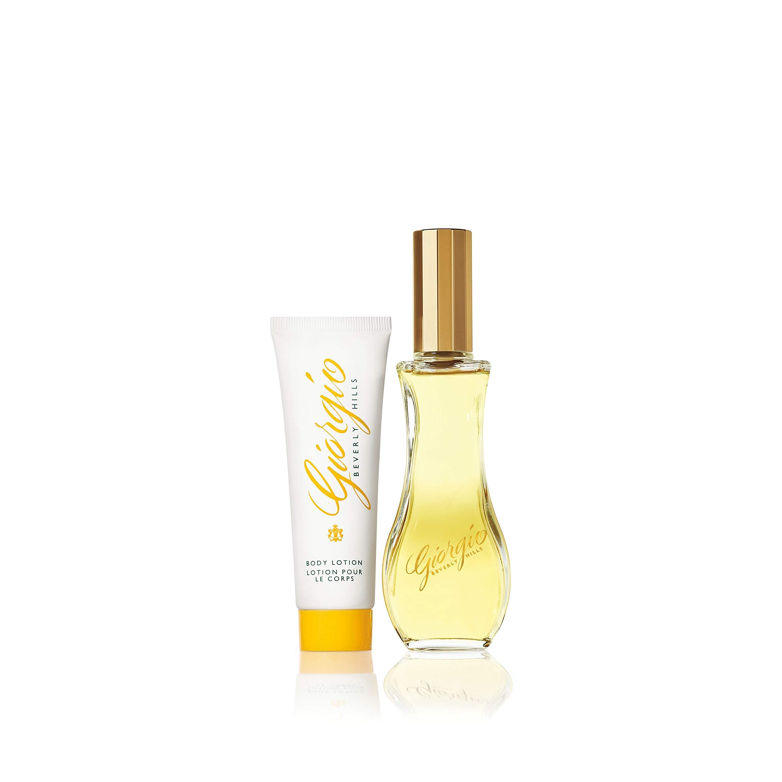 Giorgio Beverly Hills 2pc set in gift box, ready for gifting and celebration.