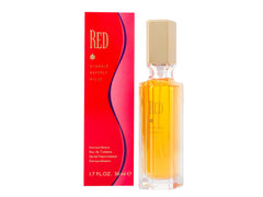 Giorgio Beverly Hills Giorgio Red EDT bottle on a vanity, perfect for day or night wear