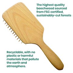 Giorgio cushioned paddle supports scalp comfort during daily styling