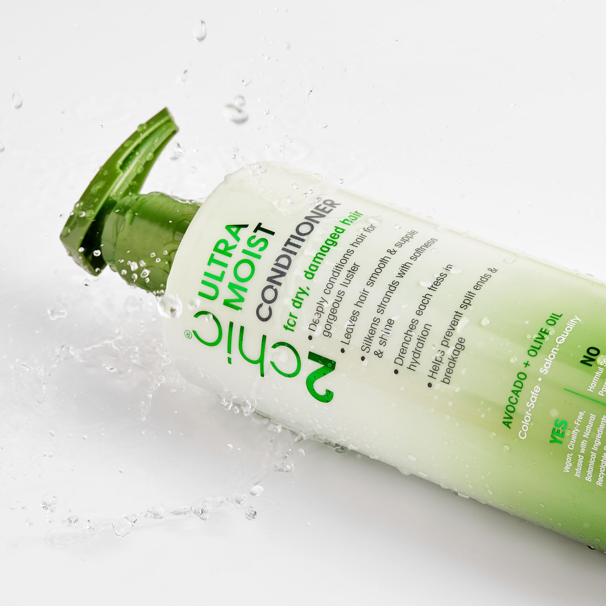 Giovanni shampoo closeup shows nourishing oils for dry hair.