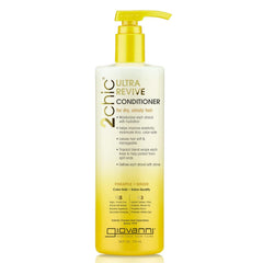 GIOVANNI 2chic Ultra-Revive conditioner bottle delivering tropical moisture for dry hair.