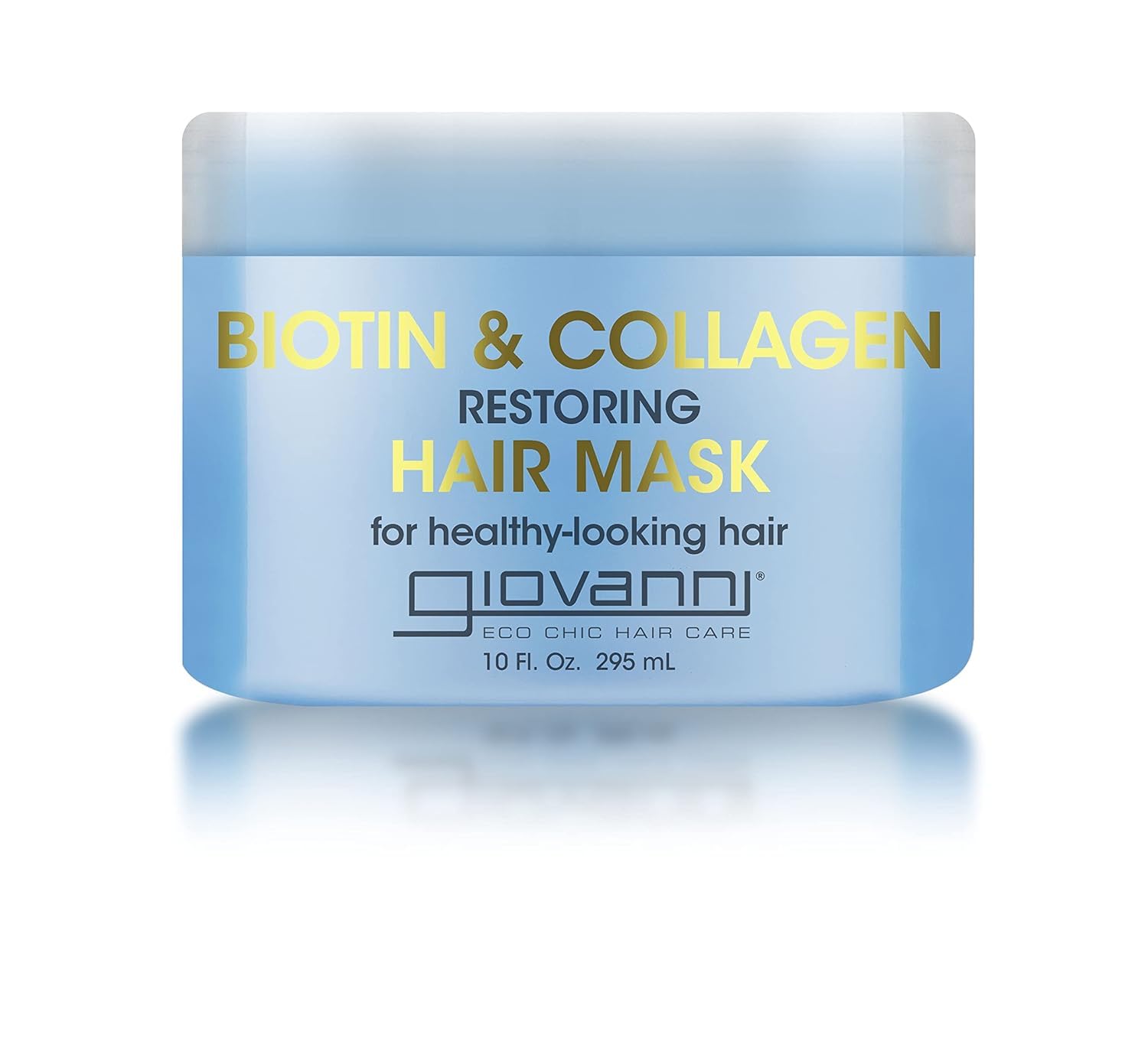 GIOVANNI Biotin & Collagen Hair Mask bottle delivers salon-grade conditioning for all hair types.