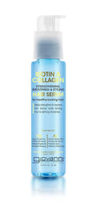 Giovanni Biotin & Collagen Hair Serum bottle for frizz control and shine
