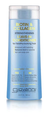 GIOVANNI Biotin & Collagen leave-in bottle promising salon-quality nourishment for all hair types.