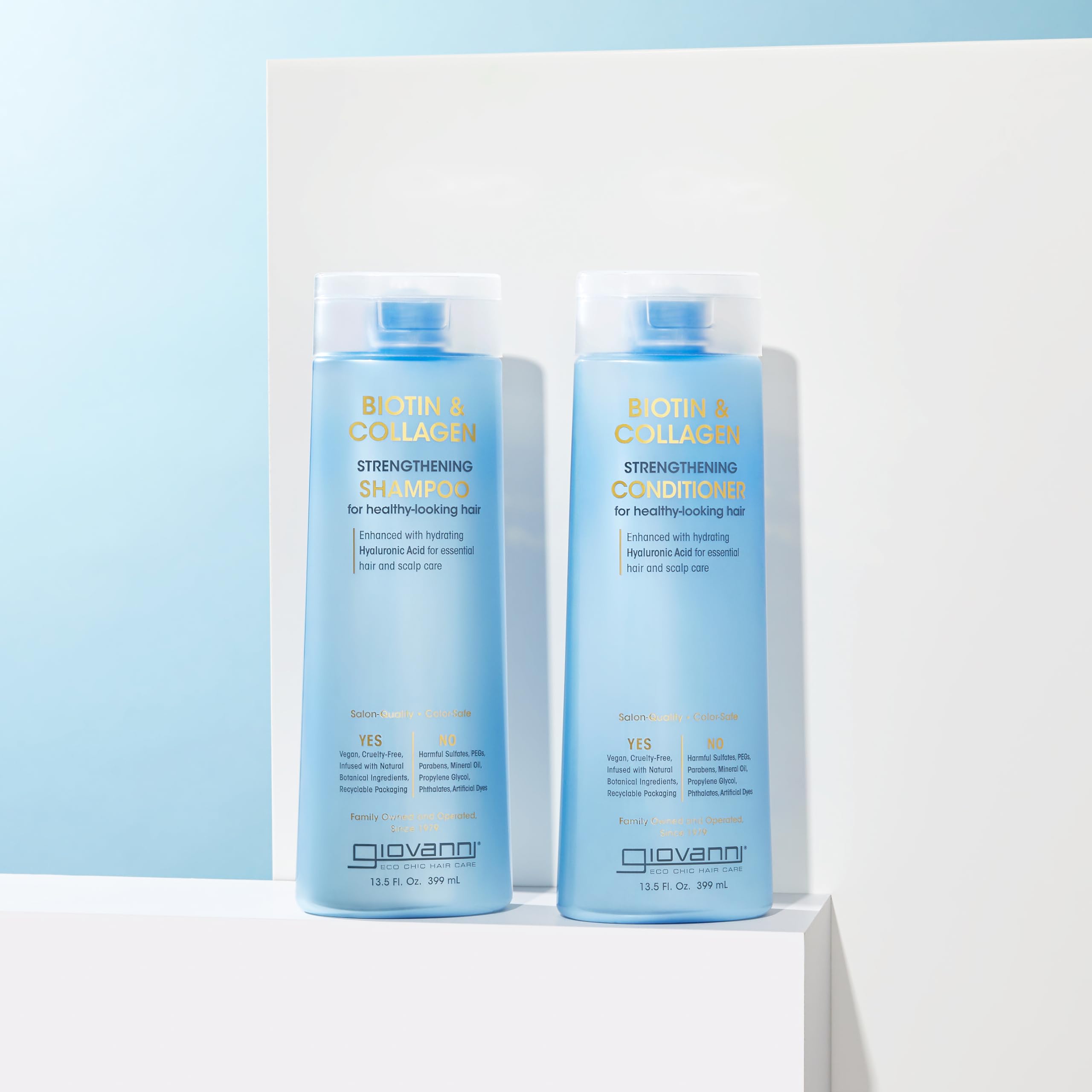 GIOVANNI conditioner texture close-up shows rich cream for detangling and smooth feel.