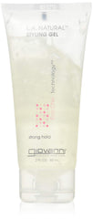 Giovanni Cosmetics LA Natural Styling Gel bottle showcases strong hold for sleek styles