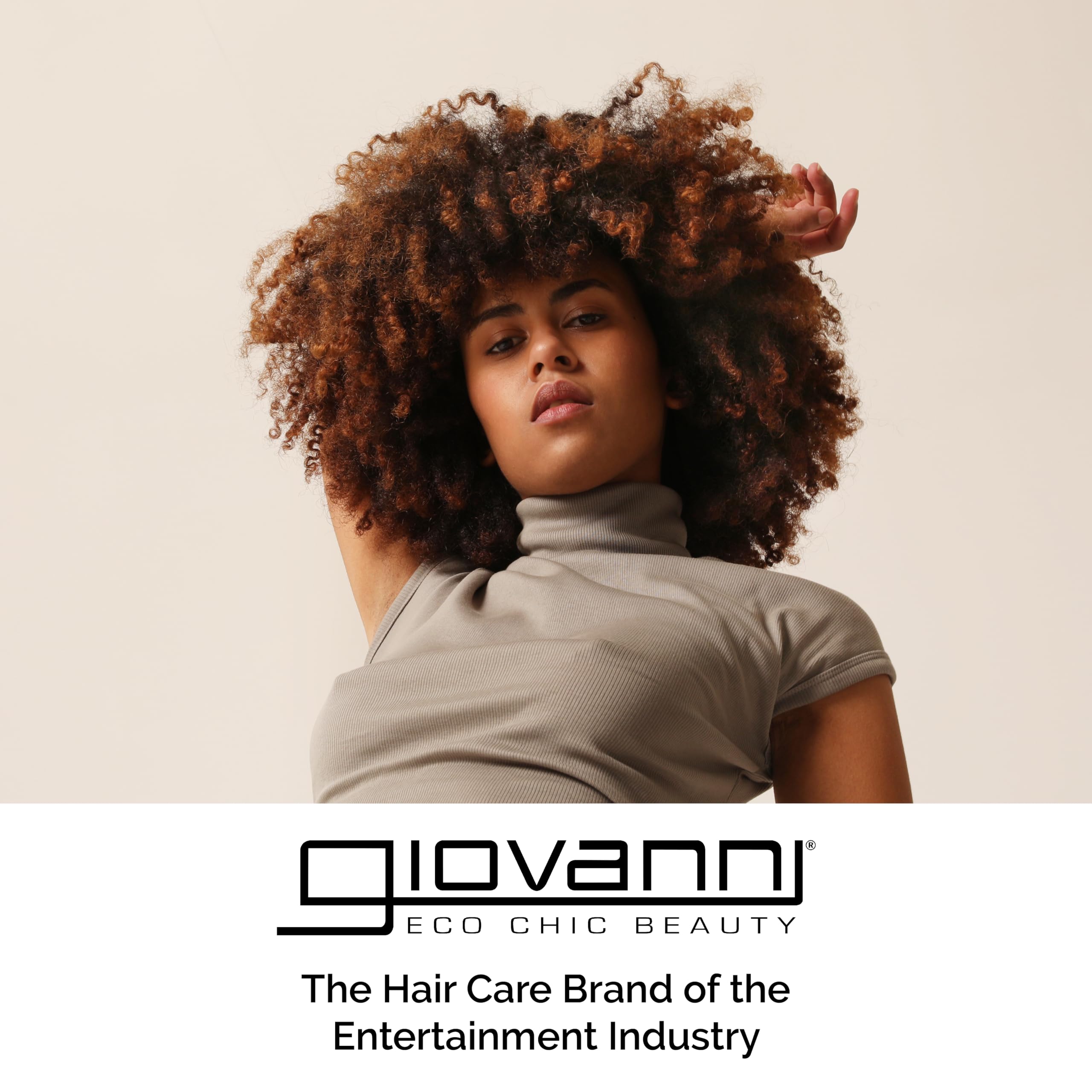 Giovanni Curl Habit label close-up emphasizes vegan and cruelty-free packaging.