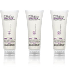 GIOVANNI More Body Hair Thickener bottle pour adds glossy volume.