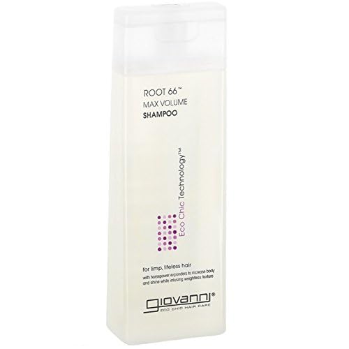 Giovanni Root 66 Max Volume shampoo foamy lather for buoyant styling.