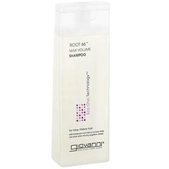 Giovanni Root 66 Max Volume shampoo foamy lather for buoyant styling.