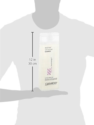 Giovanni Root 66 Max Volume shampoo packaging highlights premium formula for everyday use.