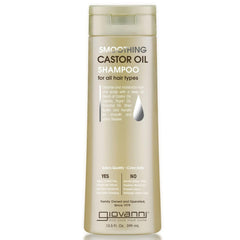 GIOVANNI Smoothing Castor Oil Shampoo bottle ready for daily use.