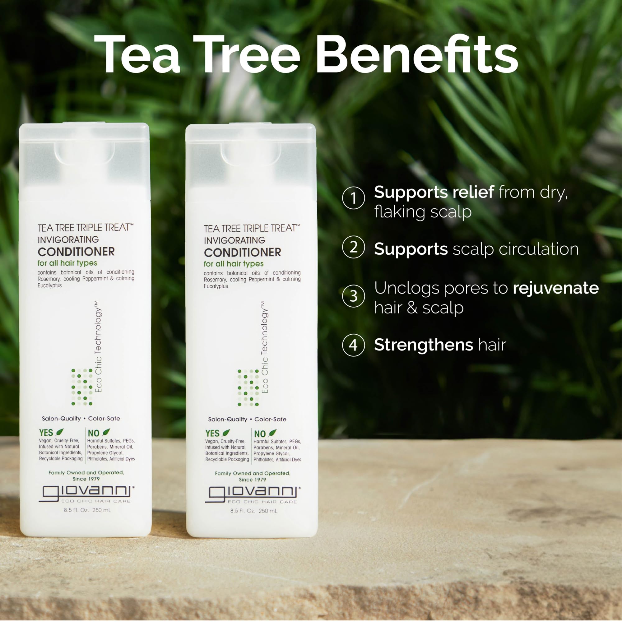 GIOVANNI vegan cruelty-free packaging highlighting eco-friendly packaging