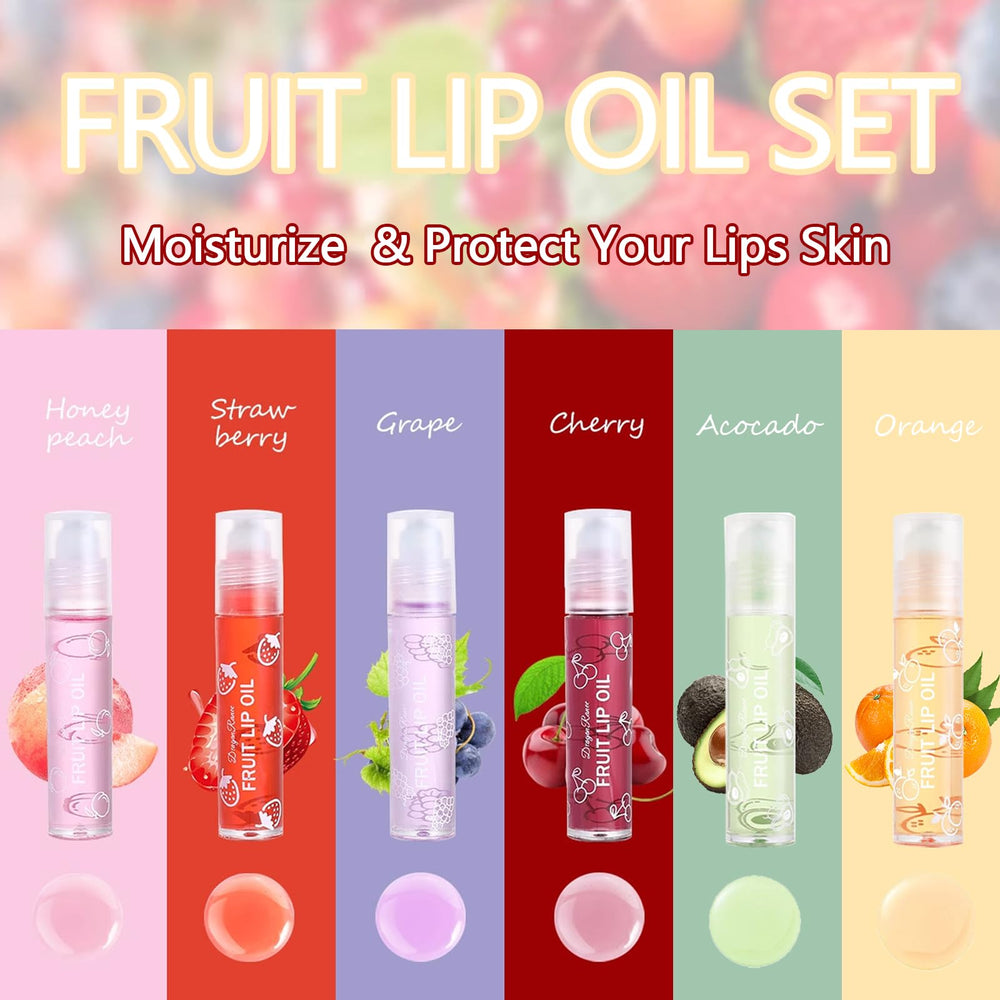 Gireatick peach lip oil rolling-ball with juicy aroma