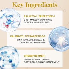 Girgstar Gel-Cream Texture Primer shows quick absorption for natural, refreshed skin.