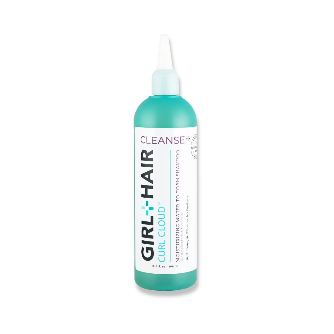 GIRL+HAIR Cleanse Moisturizing Shampoo bottle provides a hydrating cleanse for dry hair