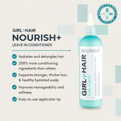 GIRL+HAIR G+H NOURISH+ cream texture closeup shows conditioning for dry hair