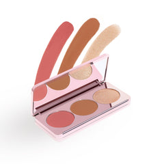 Bronzer swatch from Girlactik Blush Me & Glow Deep for subtle contour.