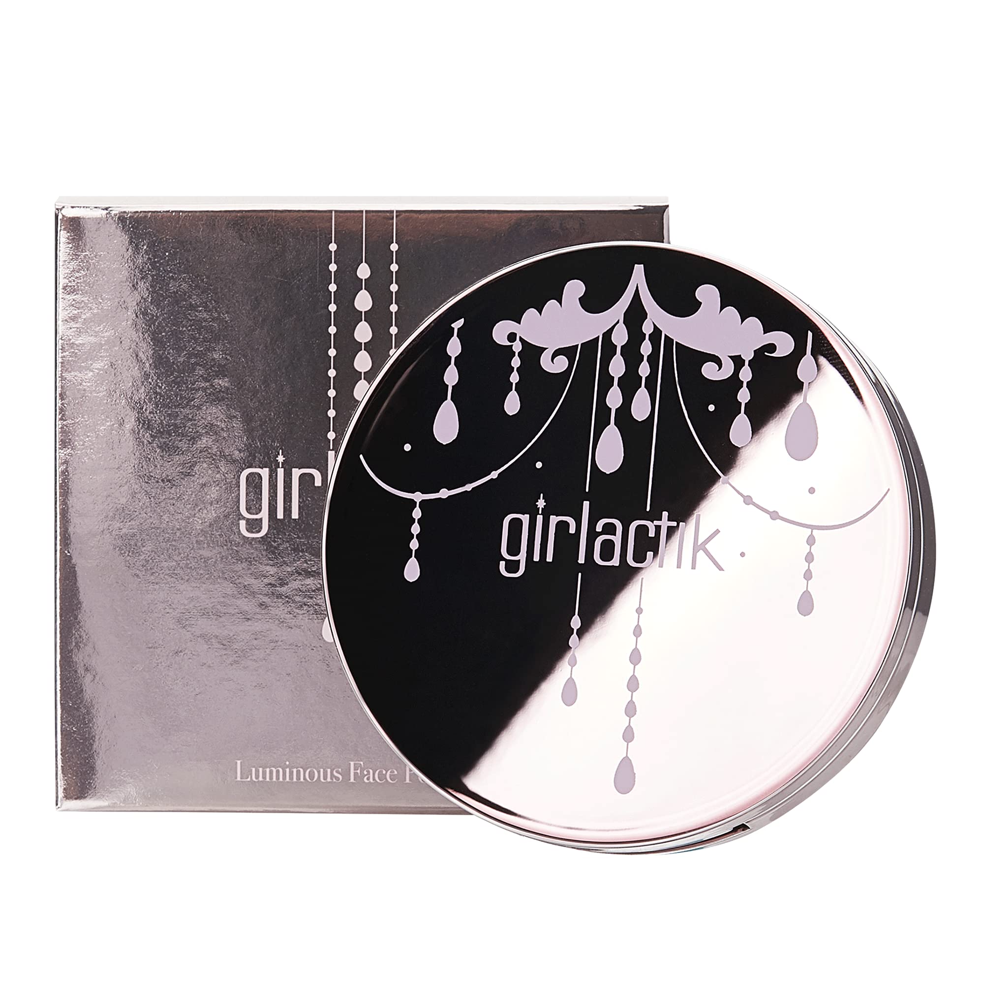Girlactik Luminous Face Powder on skin showing natural glow.