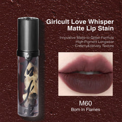 GIRLCULT Matte Lip Stain wand-applicator glides smoothly for precise, mess-free coverage.