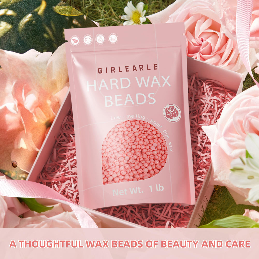 GIRLEARLE 1lb wax beads packaging for home use.