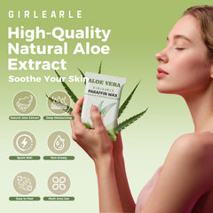 Aloe vera infused wax melts for soothing hands and feet hydration
