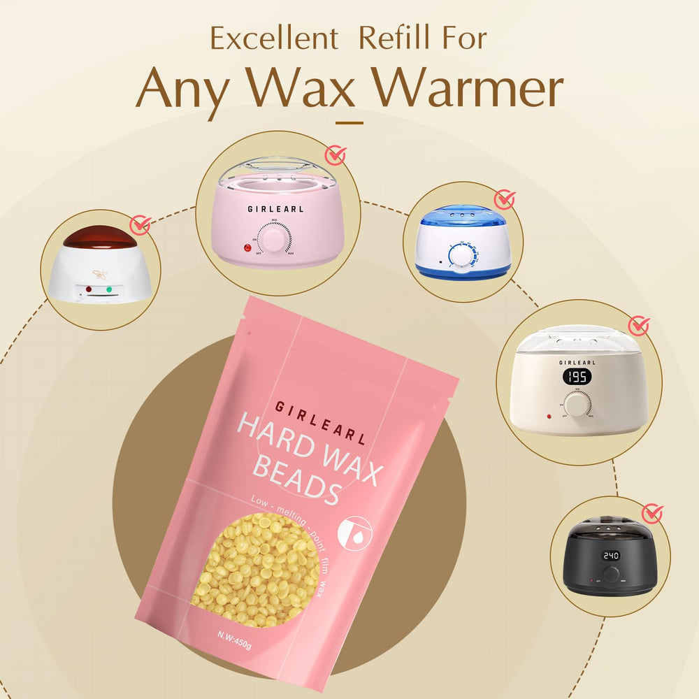 GIRLEARLE at-home salon-quality results with professional-grade wax.