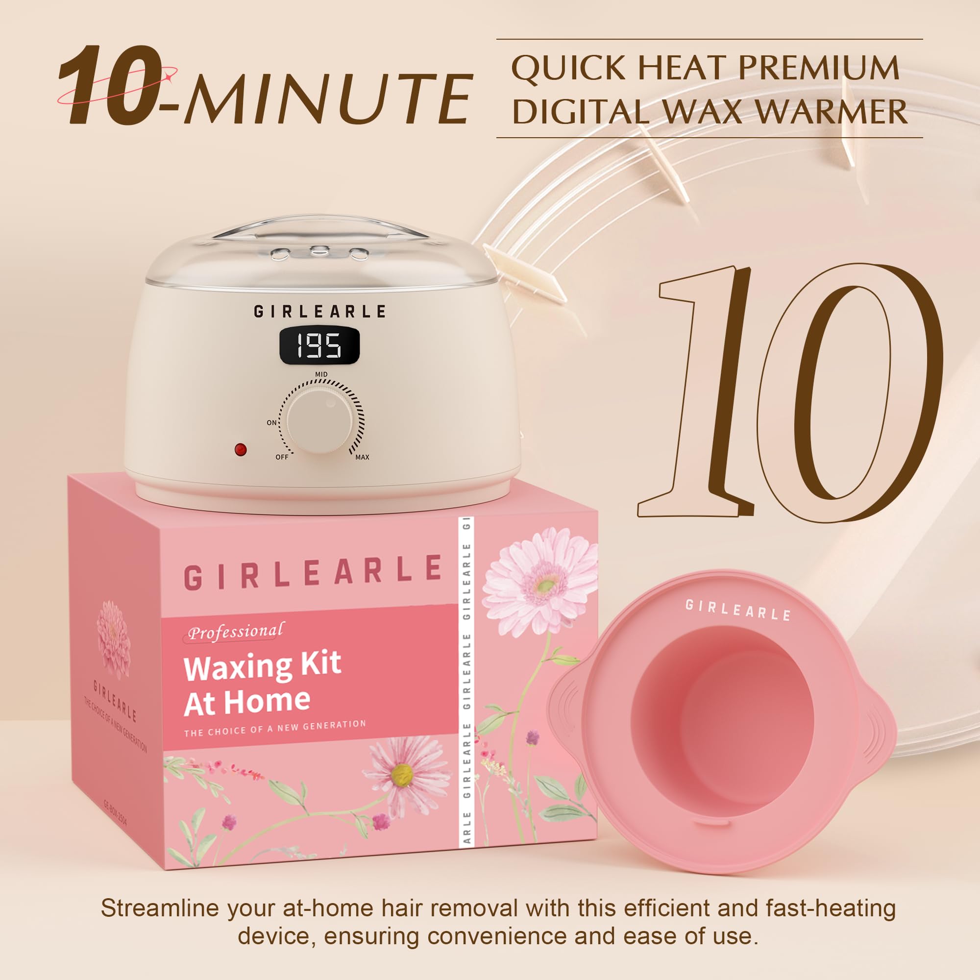 GIRLEARLE cream wax beads deliver efficient hair removal with smooth texture