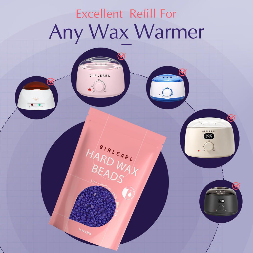 GIRLEARLE wax beads suitable for facial and eyebrow waxing