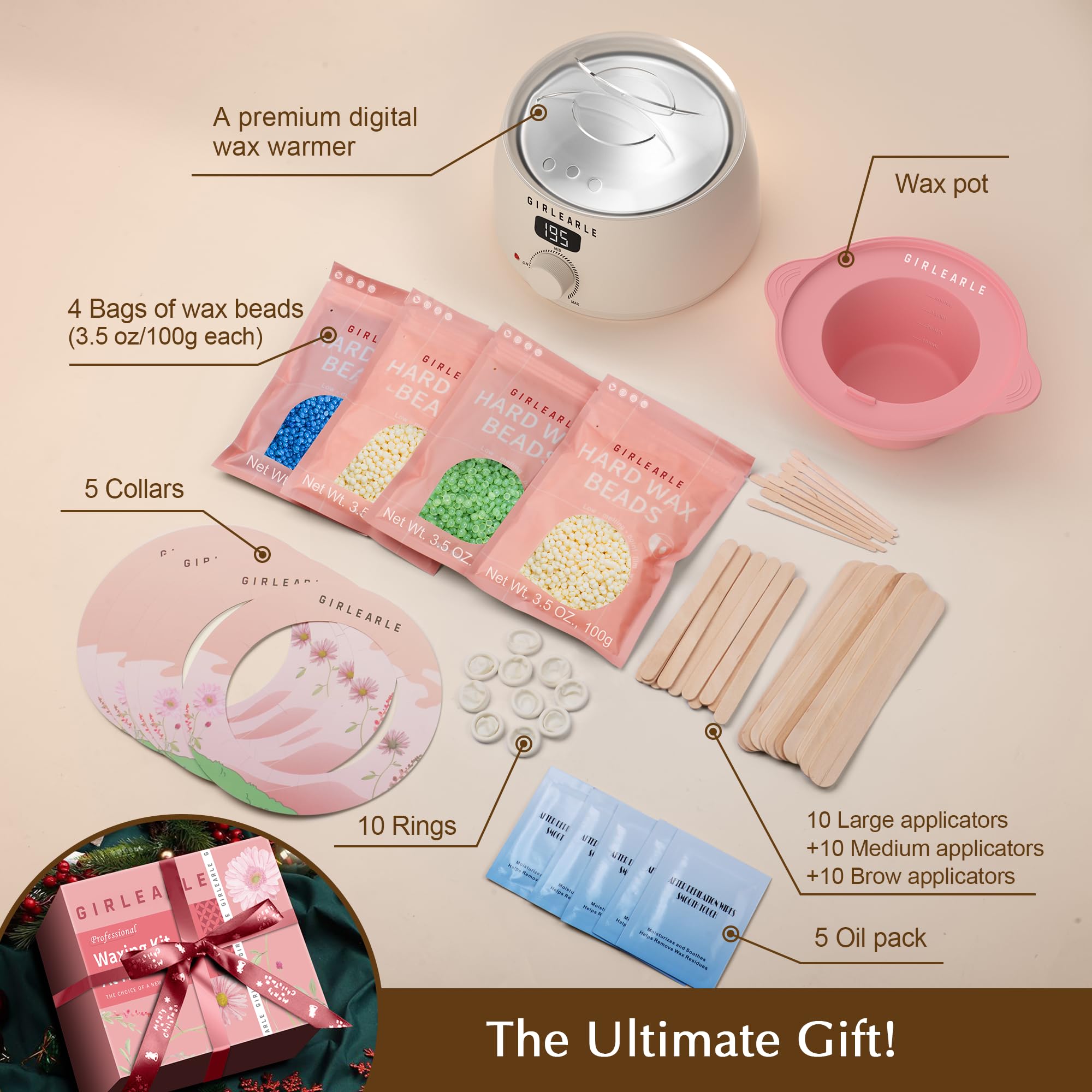 GIRLEARLE finger cots keep hands clean during waxing sessions