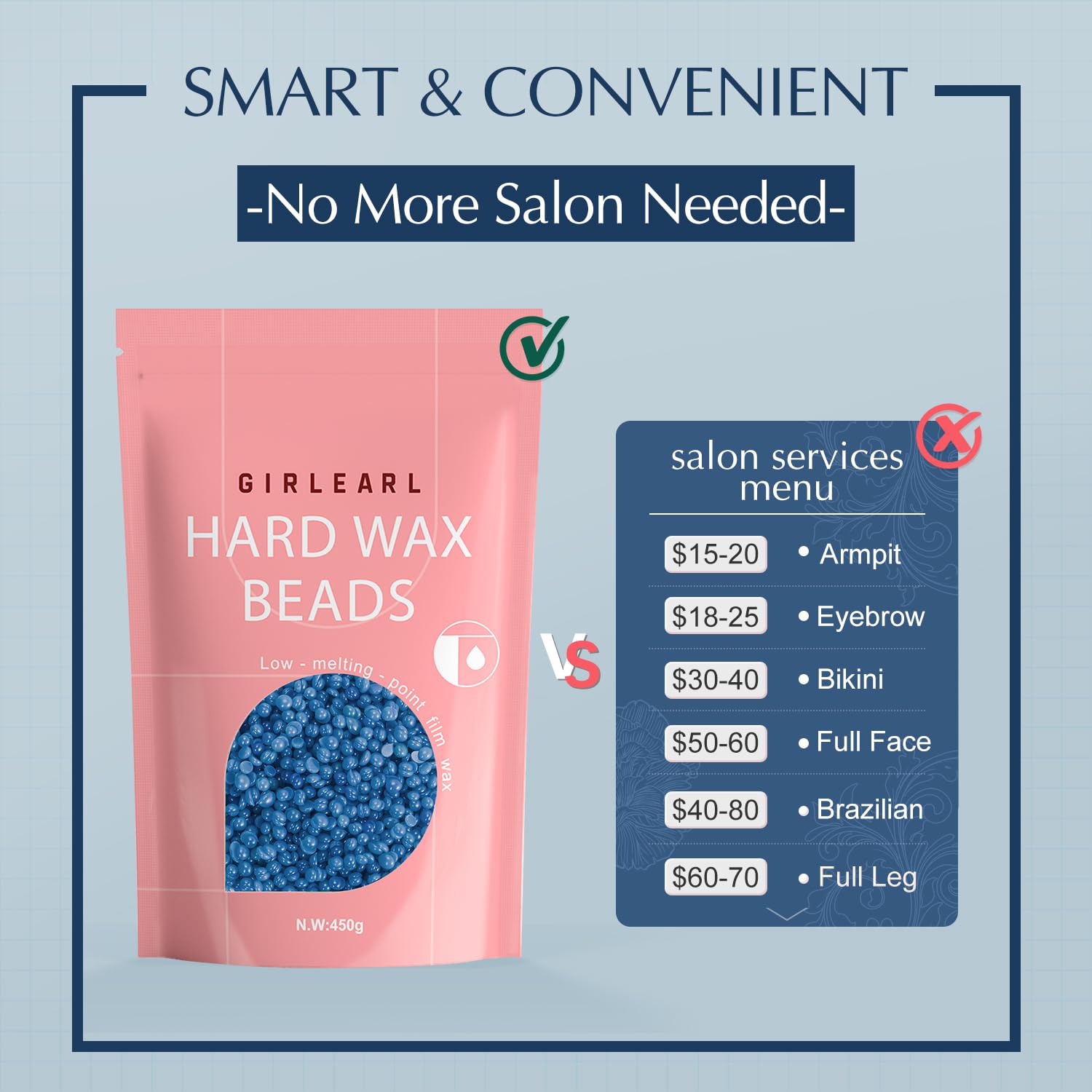 GIRLEARLE at-home waxing for full body use and potential long-lasting smoothness.