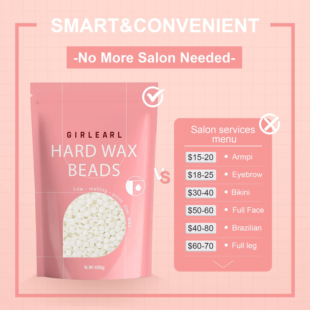 GIRLEARLE salon-quality at home concept with beads and spatula.