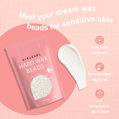 GIRLEARLE sensitive skin beads in action on legs and arms.