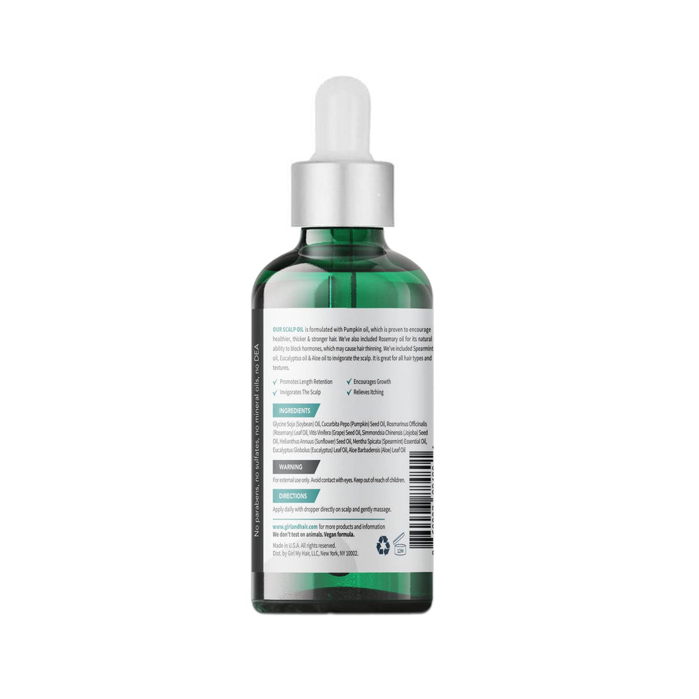GIRL+HAIR G+H Strengthening Oil daily-use application on scalp.