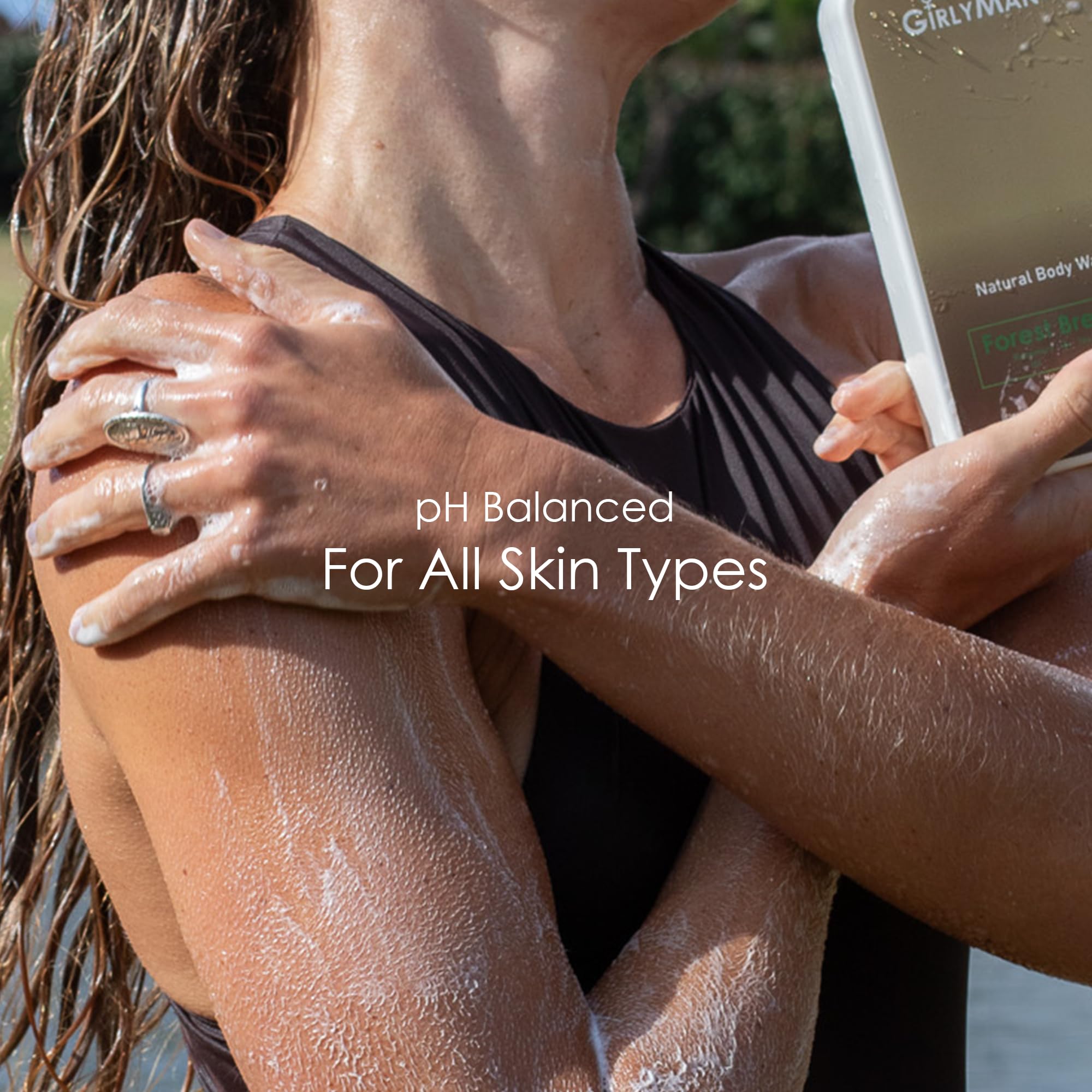 GirlyMan lavender extract close-up suggests soothing, gentle cleansing.