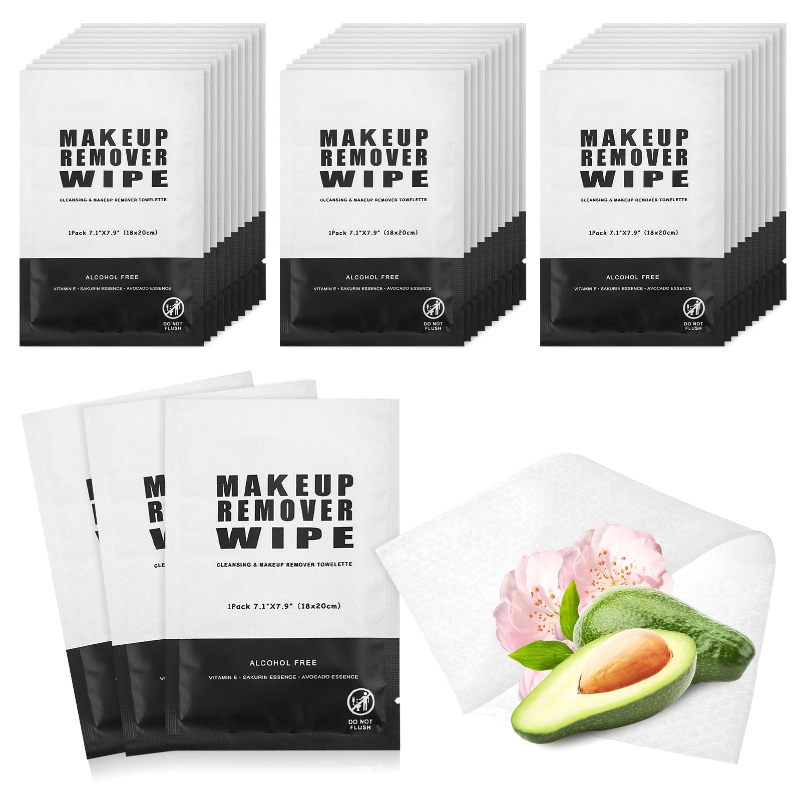 Gisdo 200-count makeup remover wipes bulk for everyday makeup removal and refreshing cleanse.